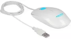 „Optinė 3 mygtukų LED pelė USB tipo A, balta“