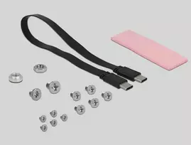 „Išorinis 2,5 colių korpusas, skirtas M.2 NVMe PCIe SSD su USB 3.1 Gen 2 USB Type-C™“