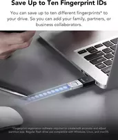 Lexar 64GB Fingerprint F35pro USB 3.2