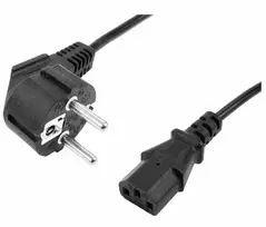Power cable Schuko - C13 5.0m black
