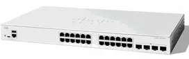 „Catalyst 1300“ 24 prievadų GE PoE 4x1G