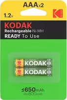 Rechargeable Ni-MH AAA battery 650mAh 2-pack