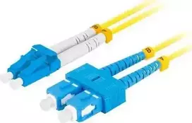 Fiber optic patchcord SM SC/UPC-SC/UPC DUPLEX LSZH 3.0mm 1m yellow