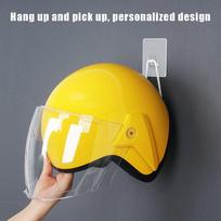 Motorcycle Helmet Rack Wall Mount Metal Bike Helmet Holder Mount Stainless Steel Bicycle Helmet Display Hanger Stand yellow