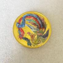 Souvenir Coin Chinese Feng Shui Commemorative Coin Dragon Phoenix Lucky Coin Collection Coin tamsiai pilka spalva