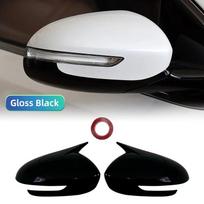 For Kia Sportage KX5 2016 2017-2019 Side Door Mirror Carbon Fiber Look Rear View Rearview Caps Trim Car Covers Overlays Styling gray