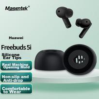 Masentek Earphone Eartips, Compatible with Freebuds 5i/4i, Honor Earbuds X3/2 SE Bluetooth Headphones, Silicone Tips Accessories, Black, Medium Size