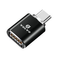 Type C To USB Port Converter Charging Cable Adapter For Volvo Rdesign XC90 XC40 XC60 V60 V70 V90 V40 EC40 EX40 S80 S60 S90 C30 WT6 black