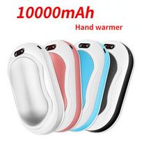 Hand Warmer 10000 MAh USB Power Bank Electric Portable Pocket Hand Warmer Digital Display Multi-Function Pocket Cloth Bag juoda