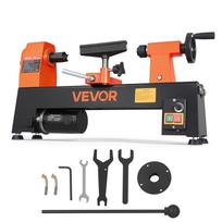 VEVOR Medžio tekinimo staklės 1/3 AG 200x330 mm Mini stalinės medžio tekinimo staklės Kintamas greitis, 150–3200 aps./min., Medžio apdirbimo staklės su įrankio atrama, veržliarakčiais, kojomis