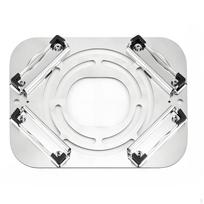 ember Protector, Stainless metal guard, Outdoor Fire Pit Cover white