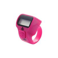 1Pcs Led Display Electronic Finger Clicker Bead Timer Counting Mini Shape Finger Counter Lcd Electronic Digital Tally Counter pink