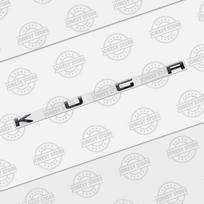 Auto Metal For Ford Kuga Emblem Car MEDJ2 Styling 3D Badge Lettering Decals Trunk Sticker Accessories white