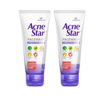 Acnestar Face Wash with Glycolic & Salicylic Acid for Acne Prone Skin, 50 gm Pack of 2 50 gm, Pack 2 white