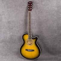 Gitara Akustinė elektrinė plieninė styga, plonas korpusas, plokščias 40 colių gitara 6 stygų gitara 40 inches gray
