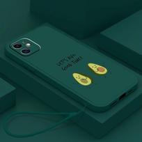 Samsung Galaxy A14 A24 A54 A34 for iPhone 11 12 13 14 15 Pro Max Xiaomi Redmi 13C Huawei Straight Edge Soft Phone Case NY7 Delicious Avocado honor 50 SE dramblio kaulas