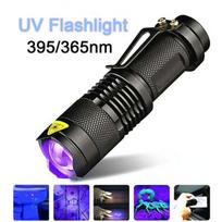 1 vnt. 395 UV žibintuvėlis, rankinis, nešiojamas ultravioletinis detektorius 395 nm black