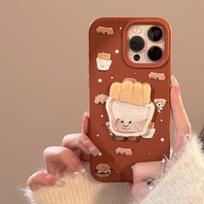 Fun Fries Shake Fun Iphone16 Phone Case Apple 17promax Silicone 14 Compatible 13 3D Cartoon 12pro max(6.7) beige