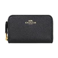 Coach Užtraukiamas monetų dėklas 12 Moteriška piniginė Juoda 27569-IMBLK Basic Set (Bag+Dust Bag) gray