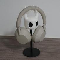 3D spausdintas Hollow Knight žaidimų ausinių stovas, ant ausų dedamų ausinių stalas, universalus laikiklis, ekrano laikiklis, dekoracija gray