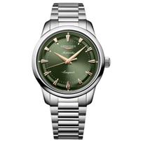 LONGINES Classic Replica Series Automatic Mechanical Movement 50m Men's Watch Swiss Watch 40mm Green Dial Stainless Steel Strap L1.650.4.02.6 žalia