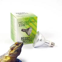REPTECH HID Metahalogen 35W UVA UVB Heating Bulb + UVI Tester