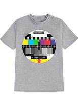 No Signal Please Stand By Test Pattern T-shirt M black