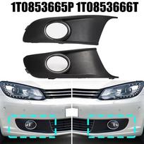 Bumper Fog Lamp Grilles Cover Pair Fits For Touran Models from 10 to 15 gray