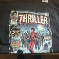 Michael Jackson Thriller Comic Tee shirt XL gray