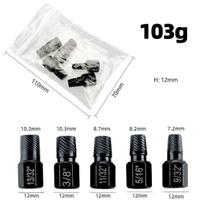 Red Box Screw Extractor Set - Multi-Spline Tool for Stripped/Damaged Threads 13pc Nut Extractor Sandblasted Set [Bagged] 582.5g white