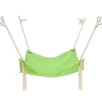 Cotton Linen Tassel Cat Cage Hammock Breathable Solid Color Hanging Swing Cat Nest Comfort Rest Bed for Kitten Cats Indoor Pet Sleeping Supplies beige