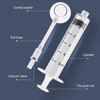 Women Nipple Aspirator Corrector Portable Inverted Nipple Puller Nipple Pump Sucker for Flat Nipples white