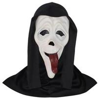 Halloween Cosplay Screaming Props Mask, Breathable Skeleton Mask Party Halloween Role-Playing Props white