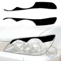 For Lexus IS300 IS200 RS200 Altezza 1998-2005 Accessories Car Black Plastic Rear Light Eyebrow Trim Sticker juoda