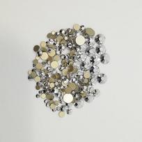 1440 vnt Ss3-ss20/1.3-4.8mm apvalūs plokščiapadžiai stiklo brangakmeniai amatams Drabužiai Šokių kostiumai auksinė