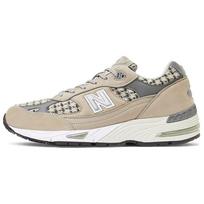 Harris Tweed x New Balance 991 Pagaminta Anglijoje Houndstooth Vyriški sportbačiai Ruda Smėlio spalvos Pilka M991HT 41.5 beige