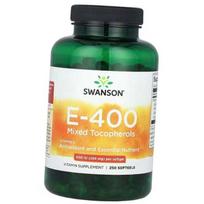 Vitamin E and Mixed Tocopherols, Vitamin E-400 Mixed Tocopherols, Swanson  250 softgels (36280218) 250softgels