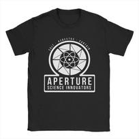 Men Portal Aperture Science Laboratories T Shirts Game Tops Novelty Short Sleeve O Neck Tee Shirt Printed T-Shirt - Men's Sum... 5XL įvairiaspalvis