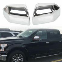 2015-2020 Ford F150 Pikapo Pakeičiamos Veidrodėlių Gaubteliai Dangtelis Chromuoti gray