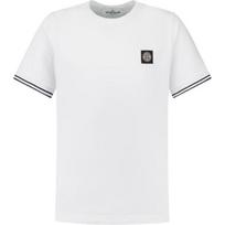 Stone Island Striped Round Neck Short Sleeve T-Shirt Kids tops White K1S1621000-01S0018-V1001 14A white