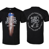Impaled Nazarene Suomi Finland Perkele Printed Cotton Tshirt Unisex Street Casual Sports Style Classic Band Tshirt L gray