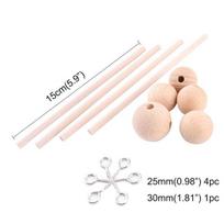 Bite Bites 1Set Baby Wooden Hanger Mobile Crib Hanger Frame Bed Bell For Newborn Diy Craft Accessories Baby Toy Children'S Goods white