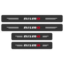 4Pcs Car Door Handle Stickers Tire Rear View Mirror Decals For Nismo Logo Emblem R34 GTR Nissan Tiida Sylphy Teana X Trail T32