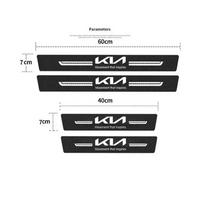 Anglies Pluošto Automobilio Galinių Durų Slenksčių Apsaugos Bagažinės Bamperio Lipdukai KIA K3 K7 Ceed Forte K9 Optoma Picanto K5 Rio Sorento Soul gray