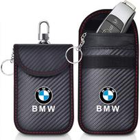 Automobilio rakto dėklas Signalų blokavimo maišelis RFID apsauginė kišenė Rakto apsauga Apsaugos nuo vagystės maišelis BMW E46 X1 X2 X3 X4 F48 G01 E83 F30 M gray
