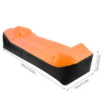 Outdoor Inflatable Sofa Ultralight Beach Camping Travel Sleeping Bag Air Bed Lounger ChairInflatable Cushion orange