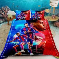 Spain Football Star L-Lamine Y-Yamal Bedding Sets Bed Supplies Set Anime Duvet Cover Bed Comforter Set Bedding Set Adult Boy Gif 135x200cm blue
