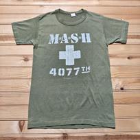Vintage 1981 MASH 4077th Military TV Show Movie Cross Graphic T-Shirt - Small Unisex T-Shirt XXXL gray