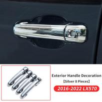 For 2016-2022 Lexus LX570 Exterior Handle Decoration Frame LX 570 Chrome Door Handle Protective Cover Decoration LX570 2016-2022 black