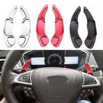 For Ford Mondeo/ Edge/Taurus /Lincoln 2pcs Aluminum Steering Wheel Shift Paddle Shifter Extension Car Styling Accessories Ford red black